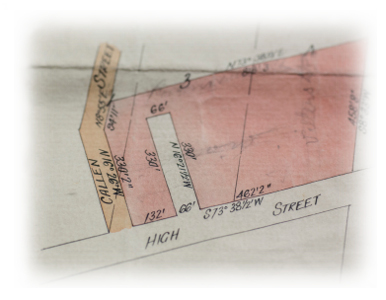 Portion of plan from property title in Victoria