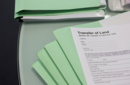 Transfer of Land and other documents, such as Section 32 Vendor Statement